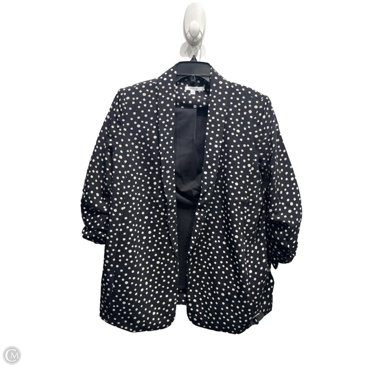 Blazer By Chicos In Black & White, Size: 12
