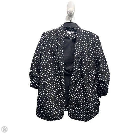 Blazer By Chicos In Black & White, Size: 12