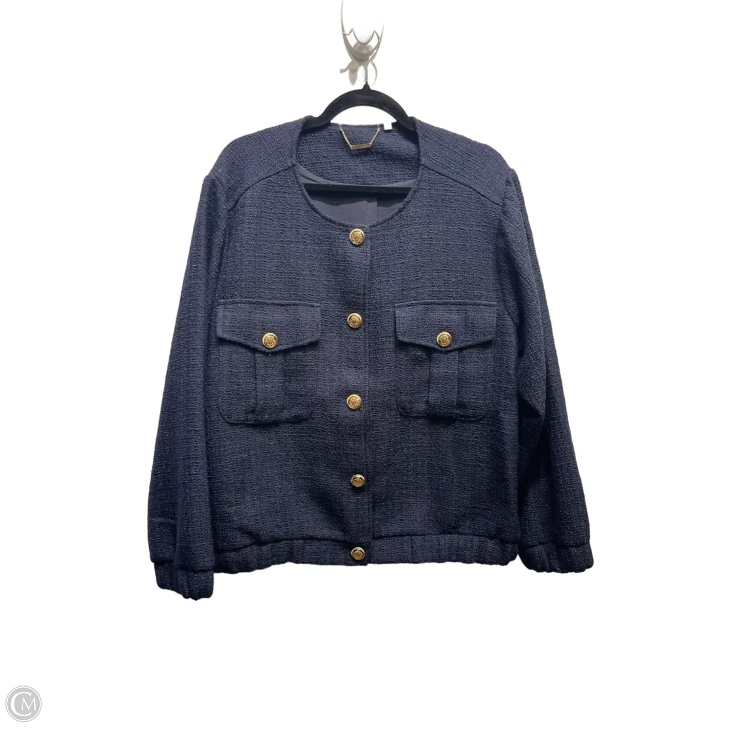 Jacket Other By Chicos In Navy, Size: Xxl