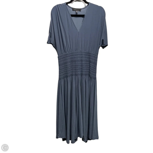 Dress Casual Midi By White House Black Market In Grey, Size: M