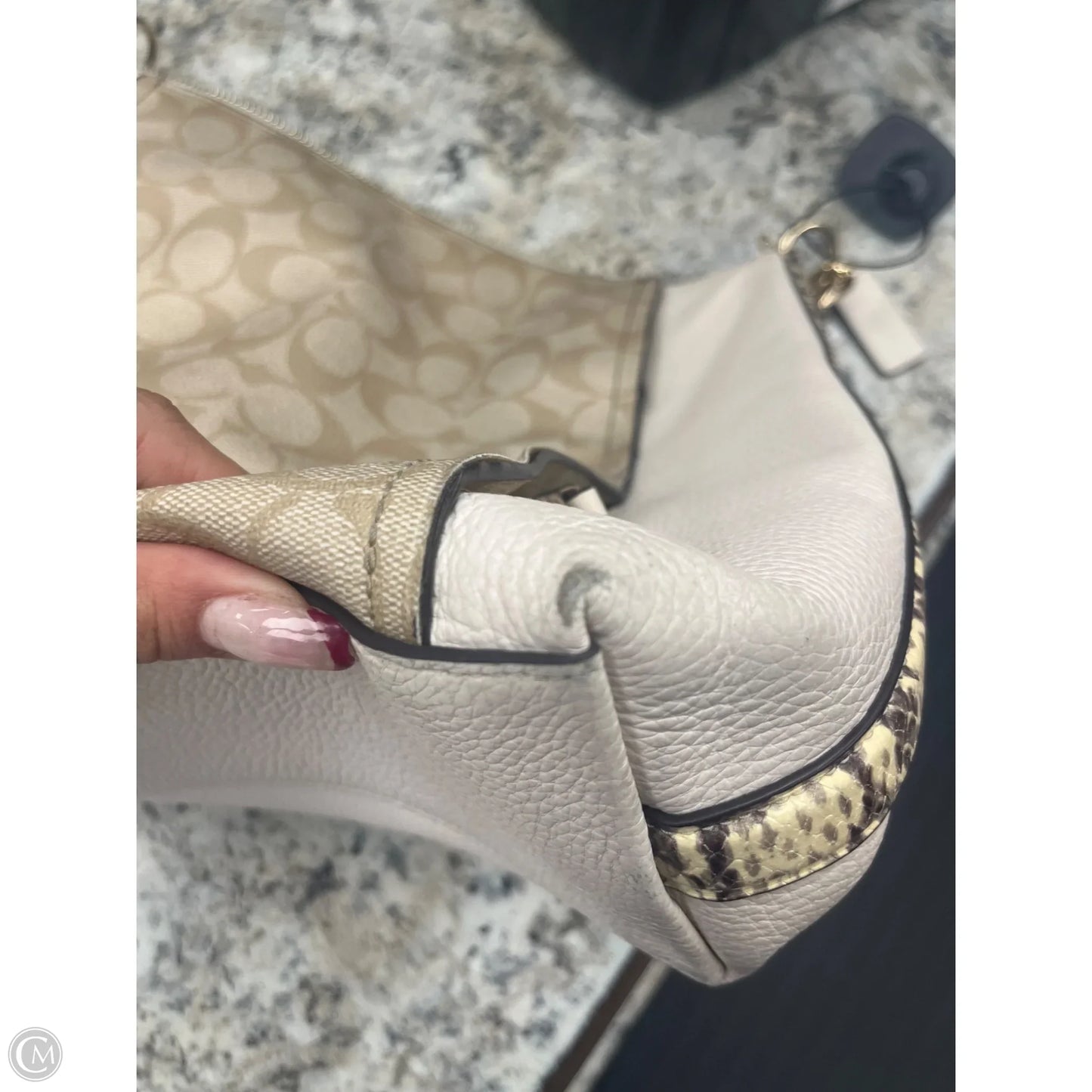 Handbag Designer By Coach, Size: Medium