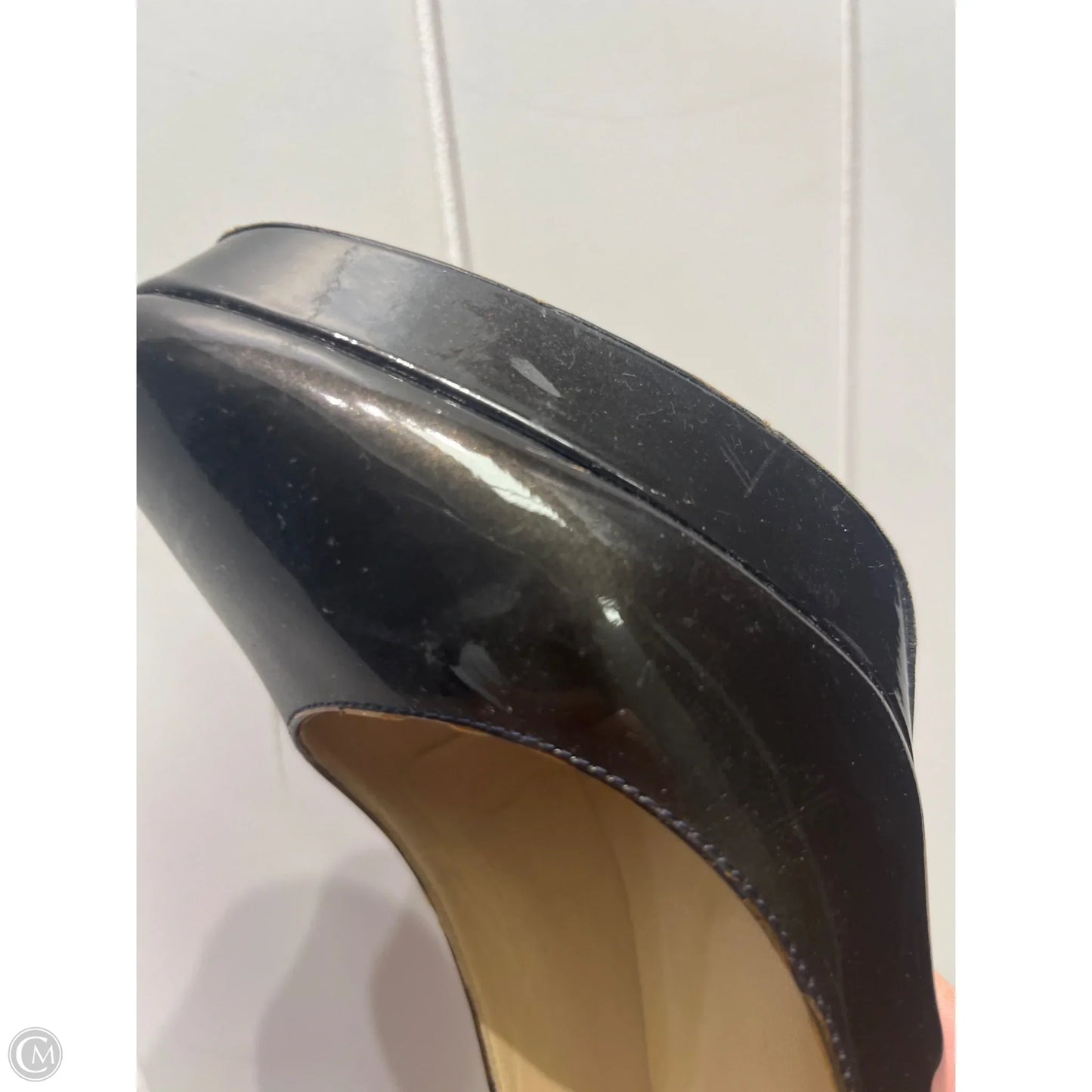 Shoes Luxury Designer By Jimmy Choo In Grey, Size: 9.5