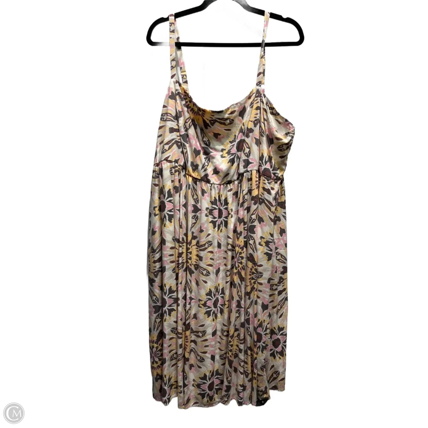 Dress Casual Midi By Torrid In Orange & Pink, Size: 3x