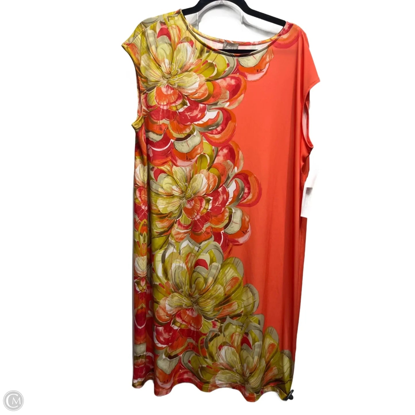 Dress Work By Chicos In Orange & Yellow, Size: Xl