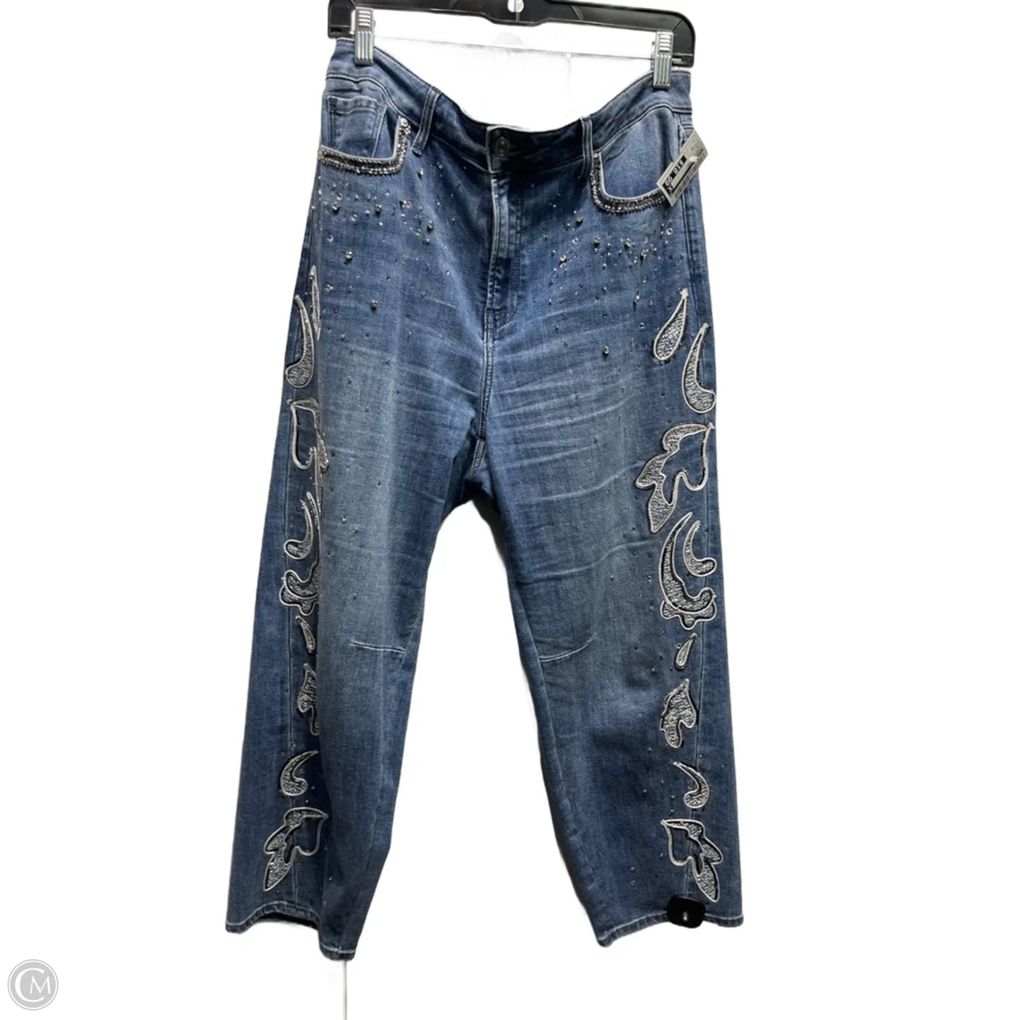 Jeans Skinny By Chicos In Blue Denim, Size: 10