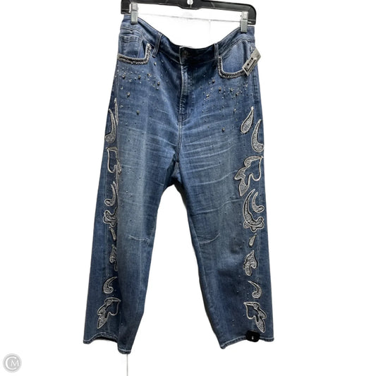 Jeans Skinny By Chicos In Blue Denim, Size: 10