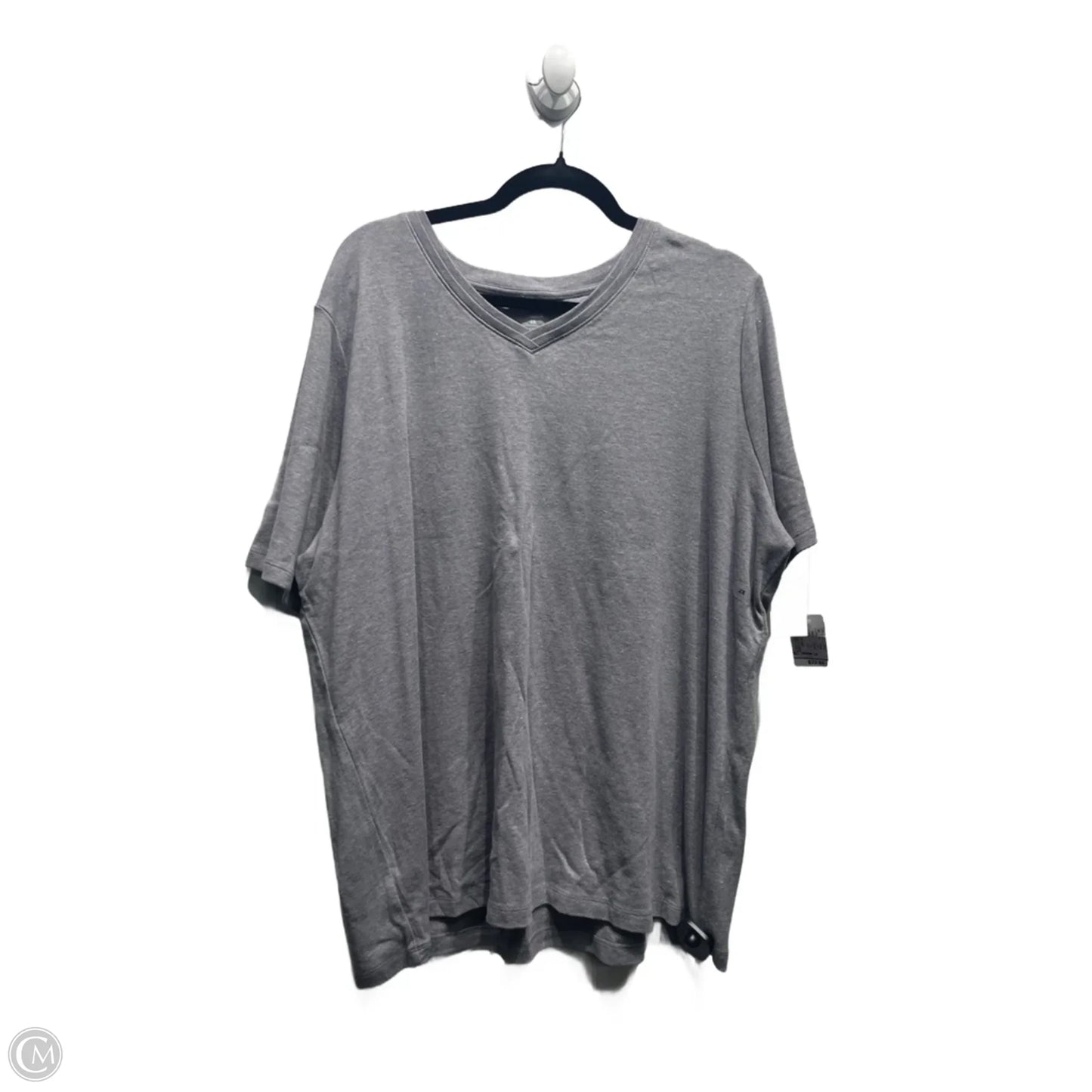 Top Short Sleeve Basic By Cj Banks In Grey, Size: 2x