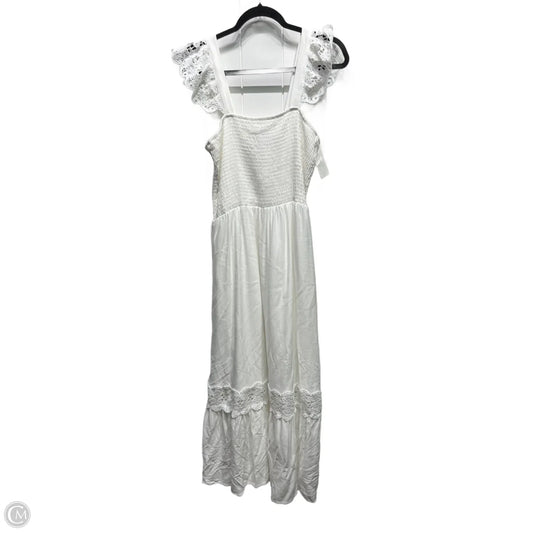 Dress Casual Maxi By Zesica In White, Size: Xl