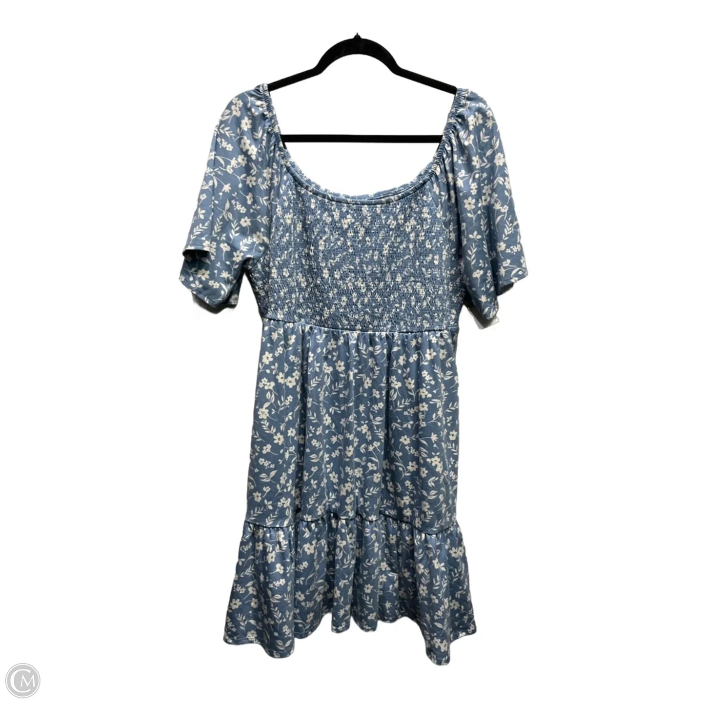 Dress Casual Short By Torrid In Blue & White, Size: Xl