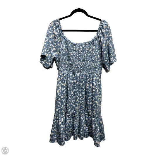 Dress Casual Short By Torrid In Blue & White, Size: Xl