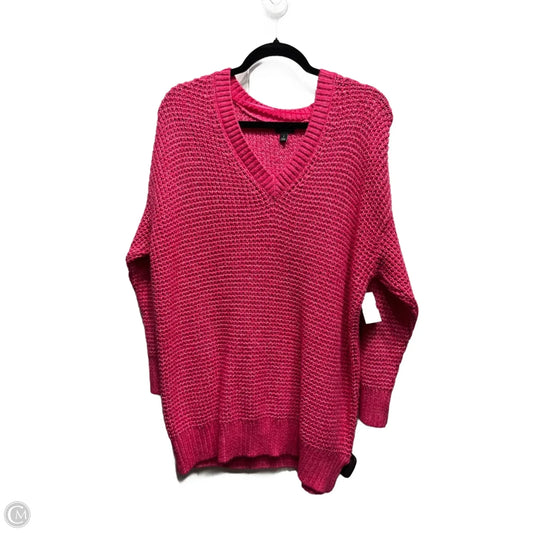 Sweater By Torrid In Pink, Size: 1X