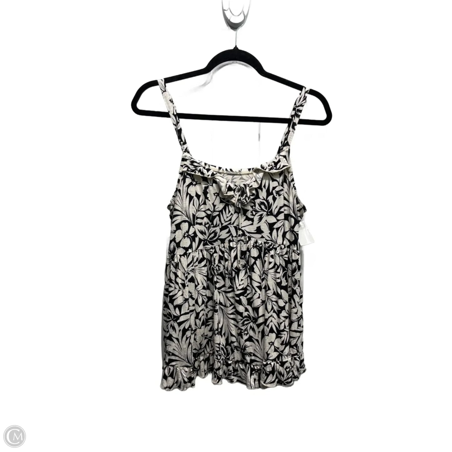 Top Sleeveless By Torrid In Black & White, Size: Xl