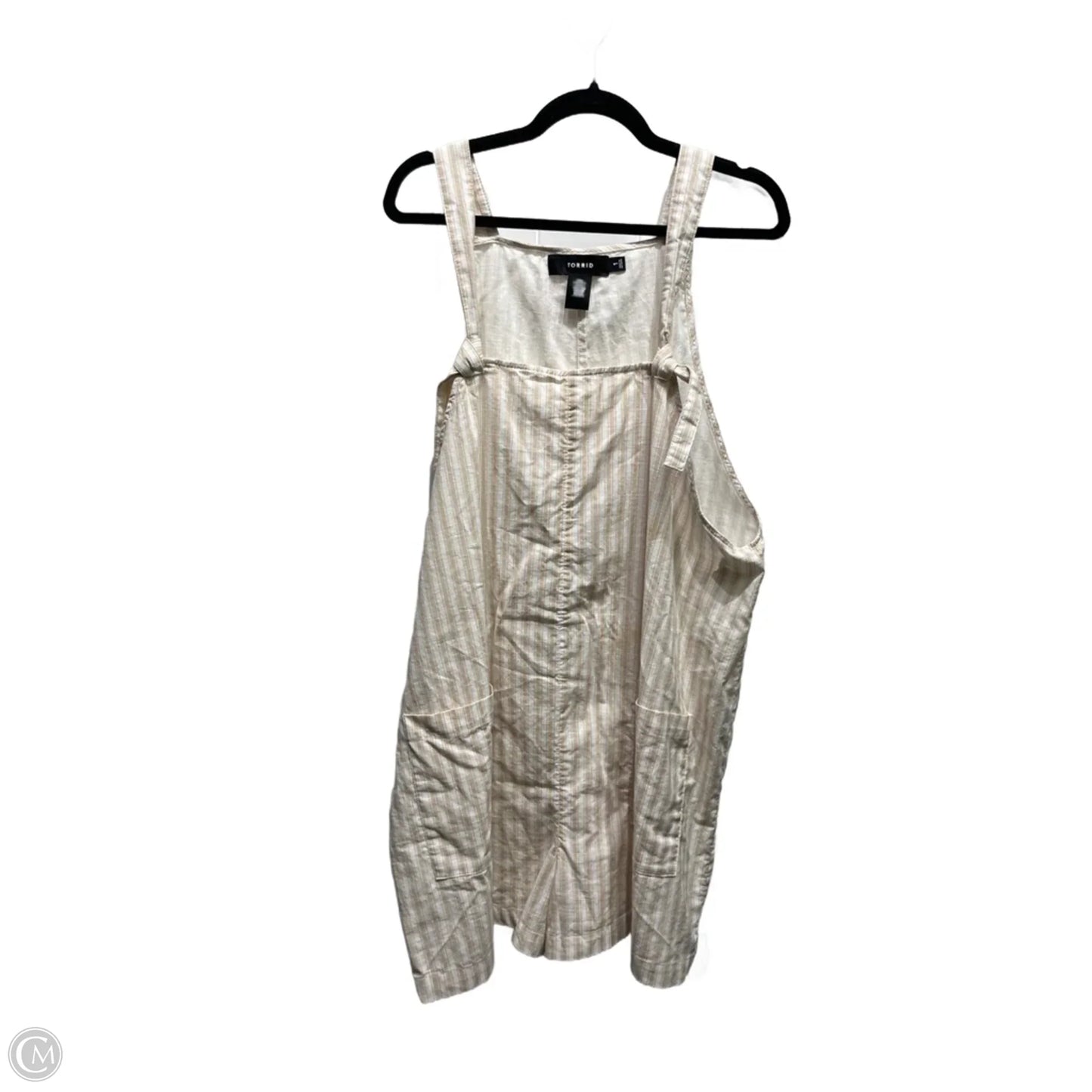 Romper By Torrid In Tan & White, Size: 1X