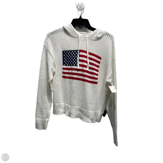 Sweatshirt Hoodie By Universal Thread In Red & White, Size: M