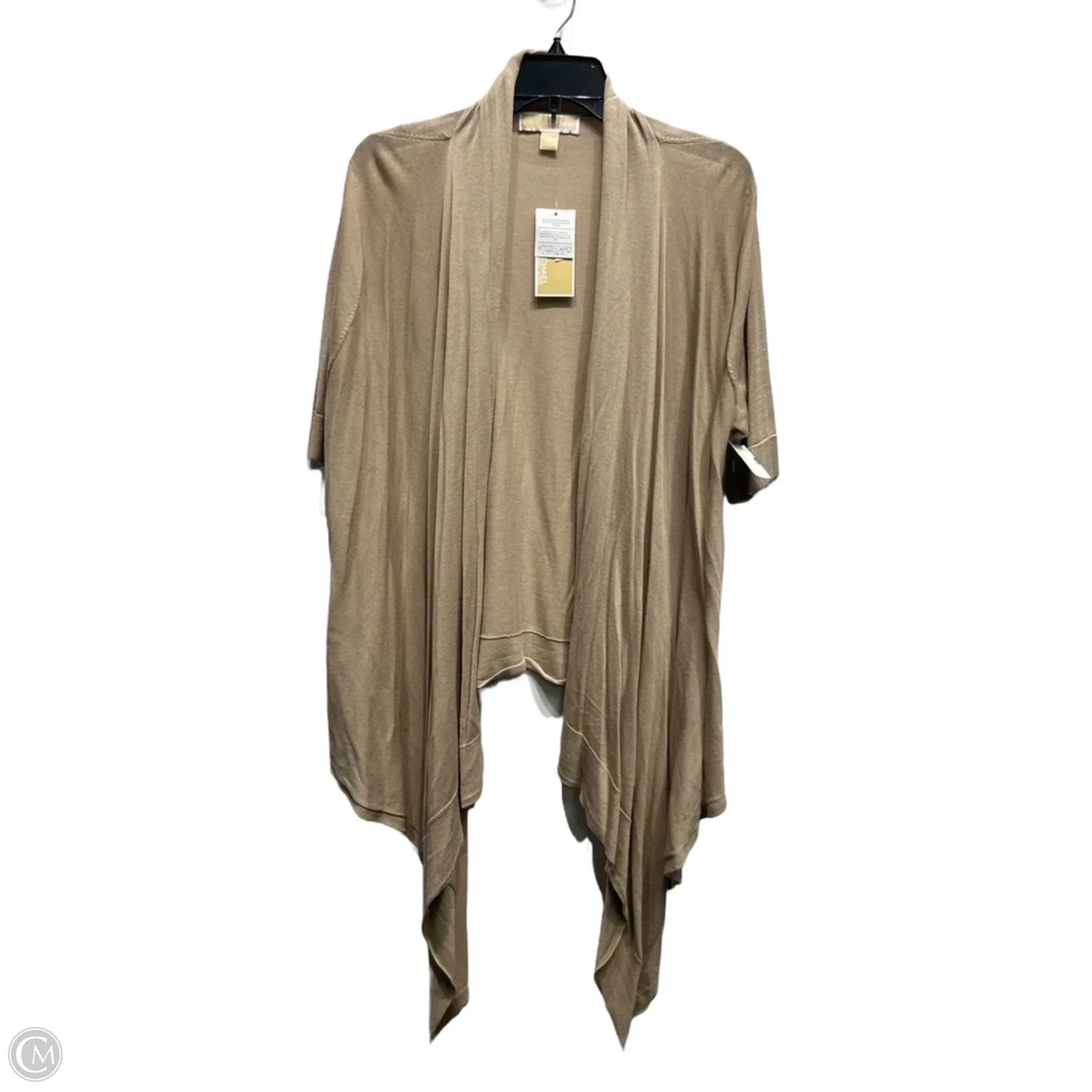 Sweater Short Sleeve By Michael By Michael Kors In Tan, Size: Xl