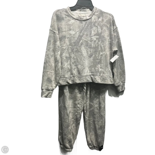 Pants Set 2pc By Gilded Intent In Grey & White, Size: Xs