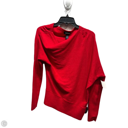 Sweater By Express In Red, Size: Xs