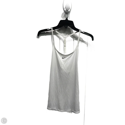 Athletic Tank Top By Nike Apparel In Black & White, Size: M