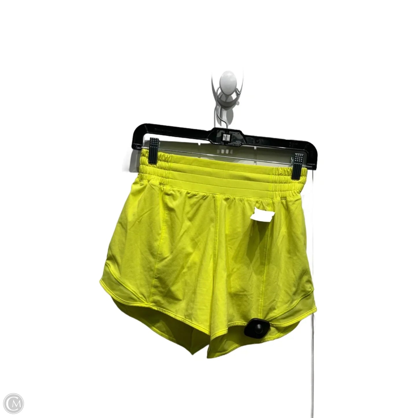 Athletic Shorts By Lululemon In Yellow, Size: 4