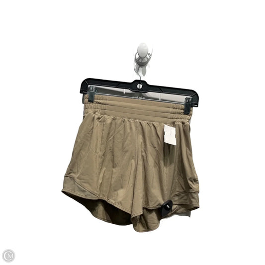 Athletic Shorts By Lululemon In Tan, Size: 4