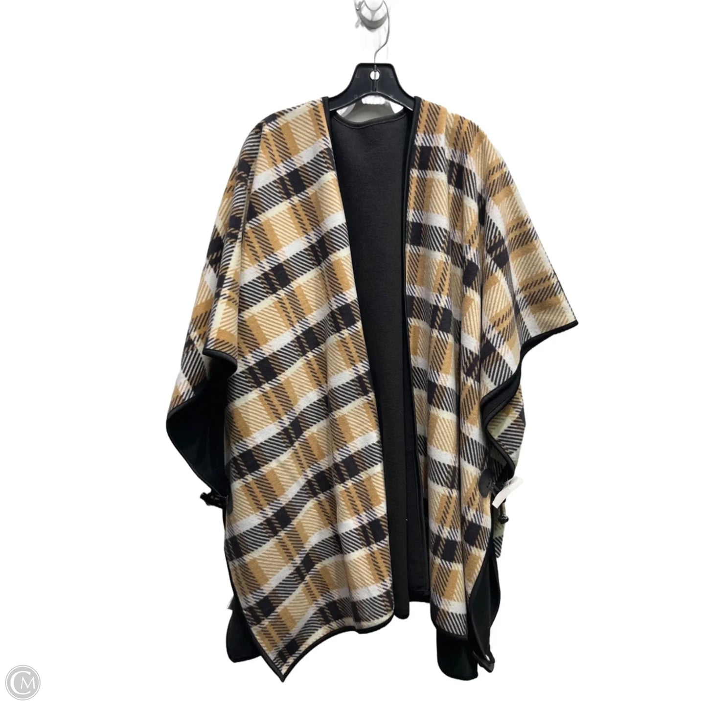 Cardigan By Clothes Mentor In Black & Tan, Size: Osfm