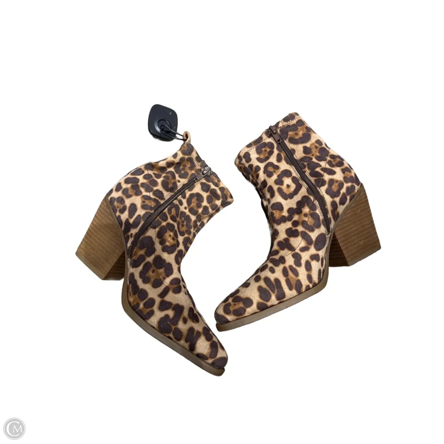 Boots Ankle Heels By Naturalizer In Animal Print, Size: 7