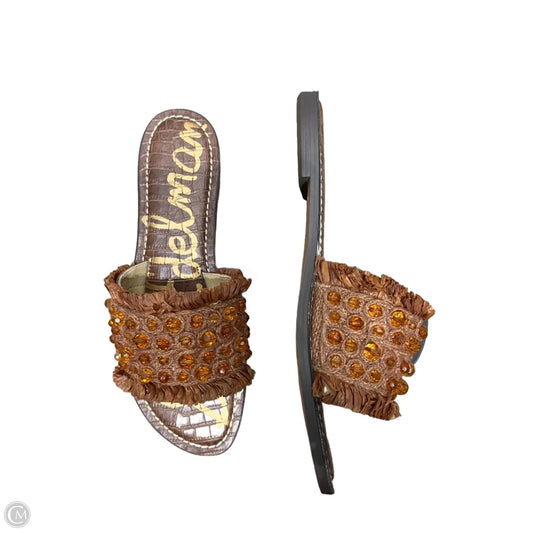 Sandals Flats By Sam Edelman In Brown, Size: 9.5