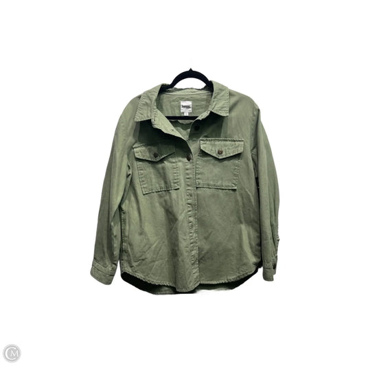 Jacket Utility By Kensie In Green, Size: L