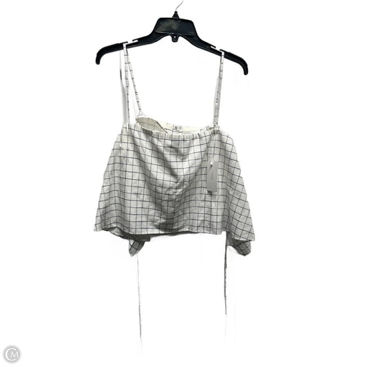 Top Sleeveless By Vince In Blue & White, Size: 8