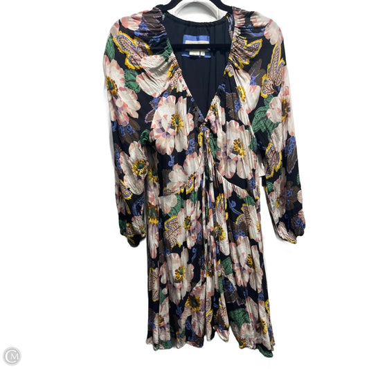 Tunic Long Sleeve By Anthropologie In Black & Tan, Size: M