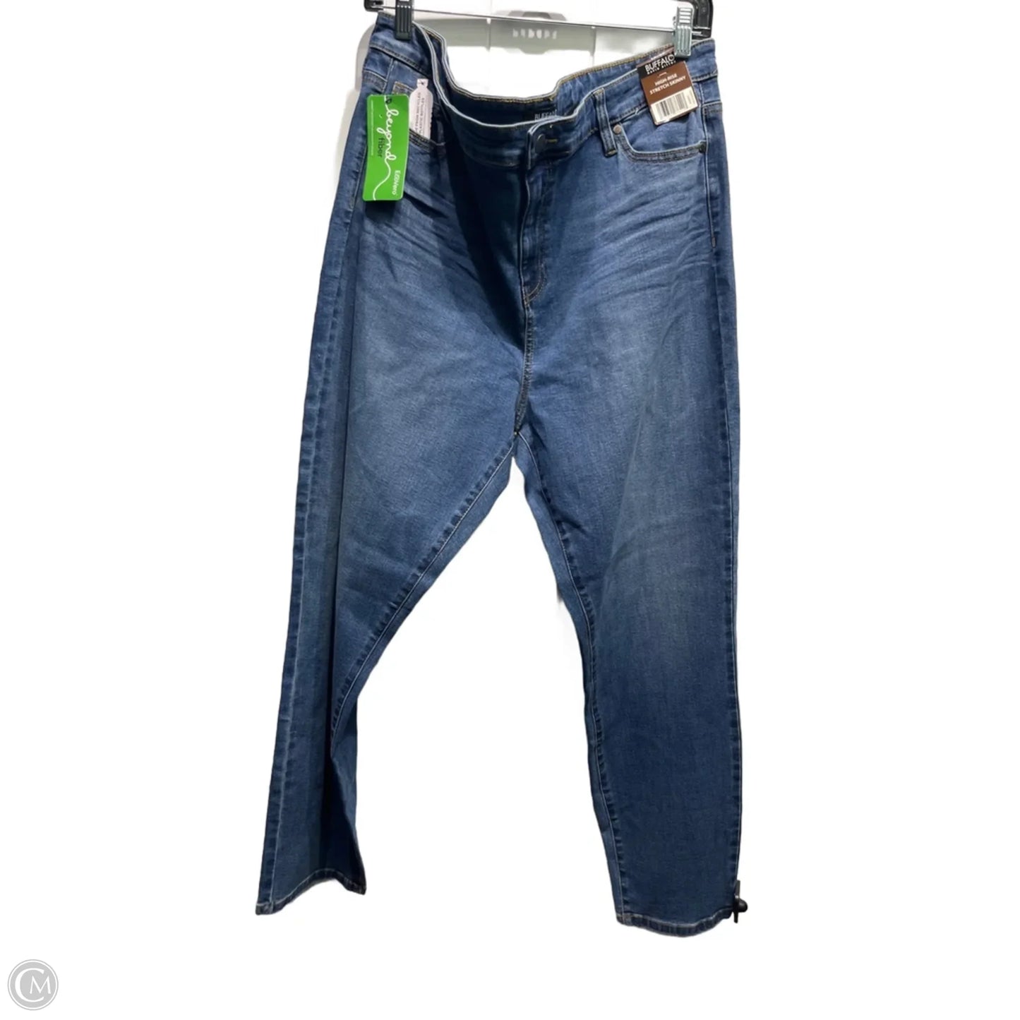 Jeans Skinny By Buffalo David Bitton In Blue Denim, Size: 18