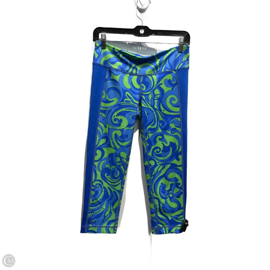 Capris Designer By Lilly Pulitzer In Blue & Green, Size: M