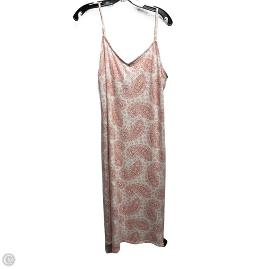 Dress Casual Short By Venus In Pink & White, Size: L