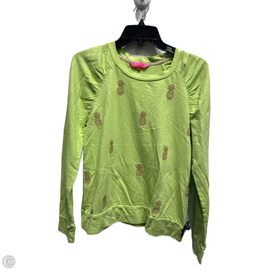 Top Long Sleeve Designer By Lilly Pulitzer In Green, Size: M