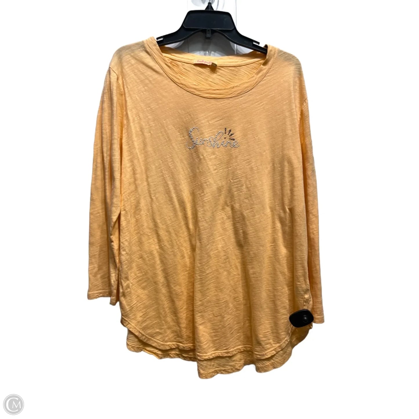 Top 3/4 Sleeve By Fresh Produce In Orange, Size: Xl