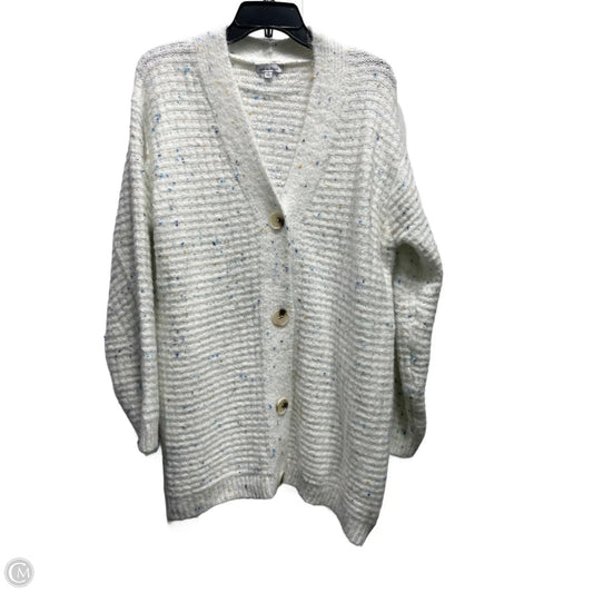 Sweater Cardigan By White Birch In Blue & White, Size: S
