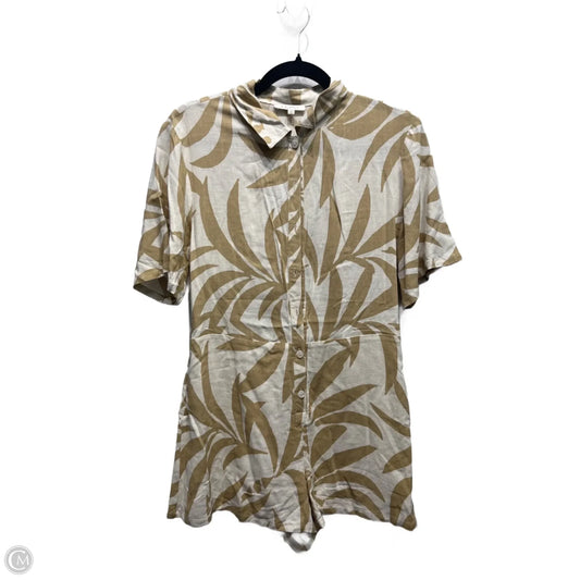 Romper By Z Supply In Cream & Tan, Size: Xs