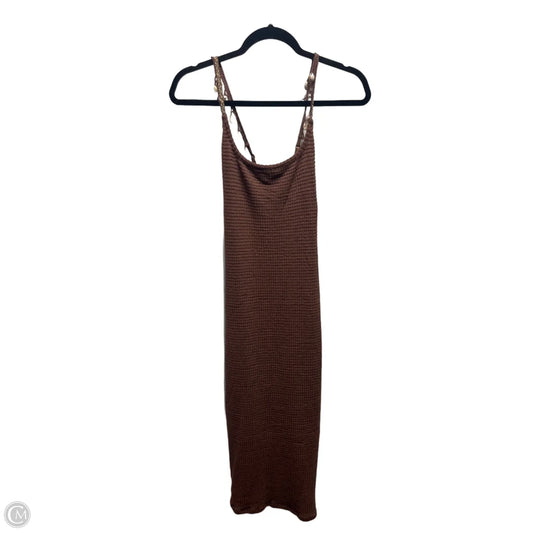 Dress Casual Midi By Wild Fable In Brown, Size: S
