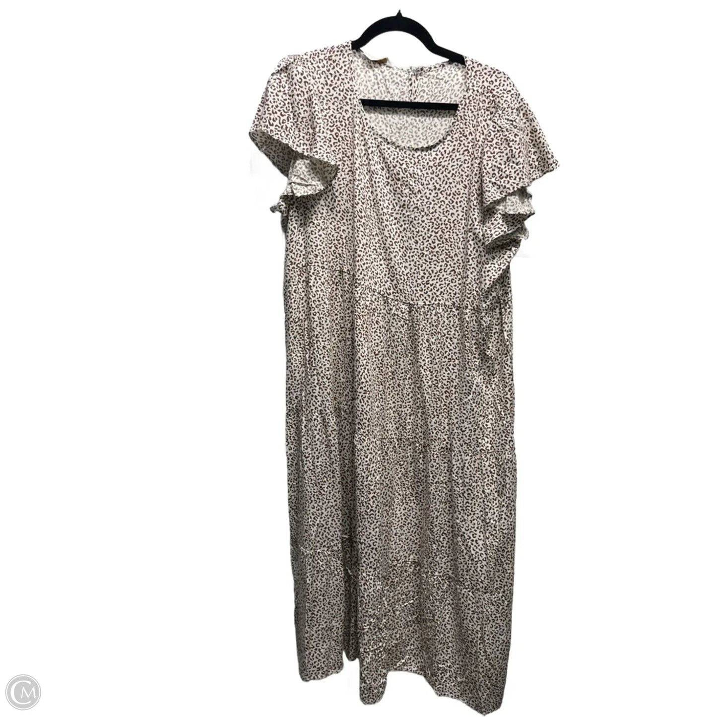 Dress Casual Midi By Clothes Mentor In Animal Print, Size: Xl