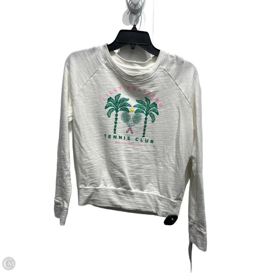 Top Long Sleeve Designer By Lilly Pulitzer In Green & White, Size: Xs