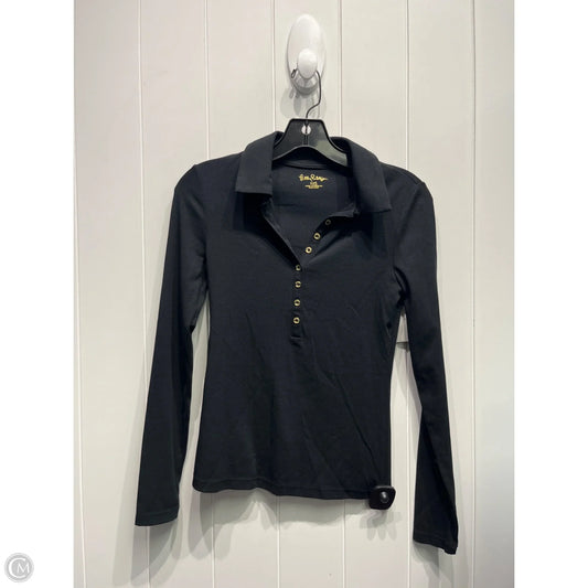 Top Long Sleeve Designer By Lilly Pulitzer In Black, Size: Xxs