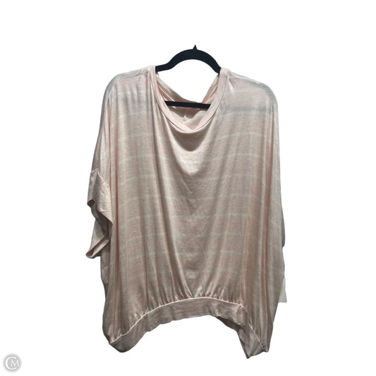 Top Short Sleeve By Talulah In Pink & White, Size: Xl