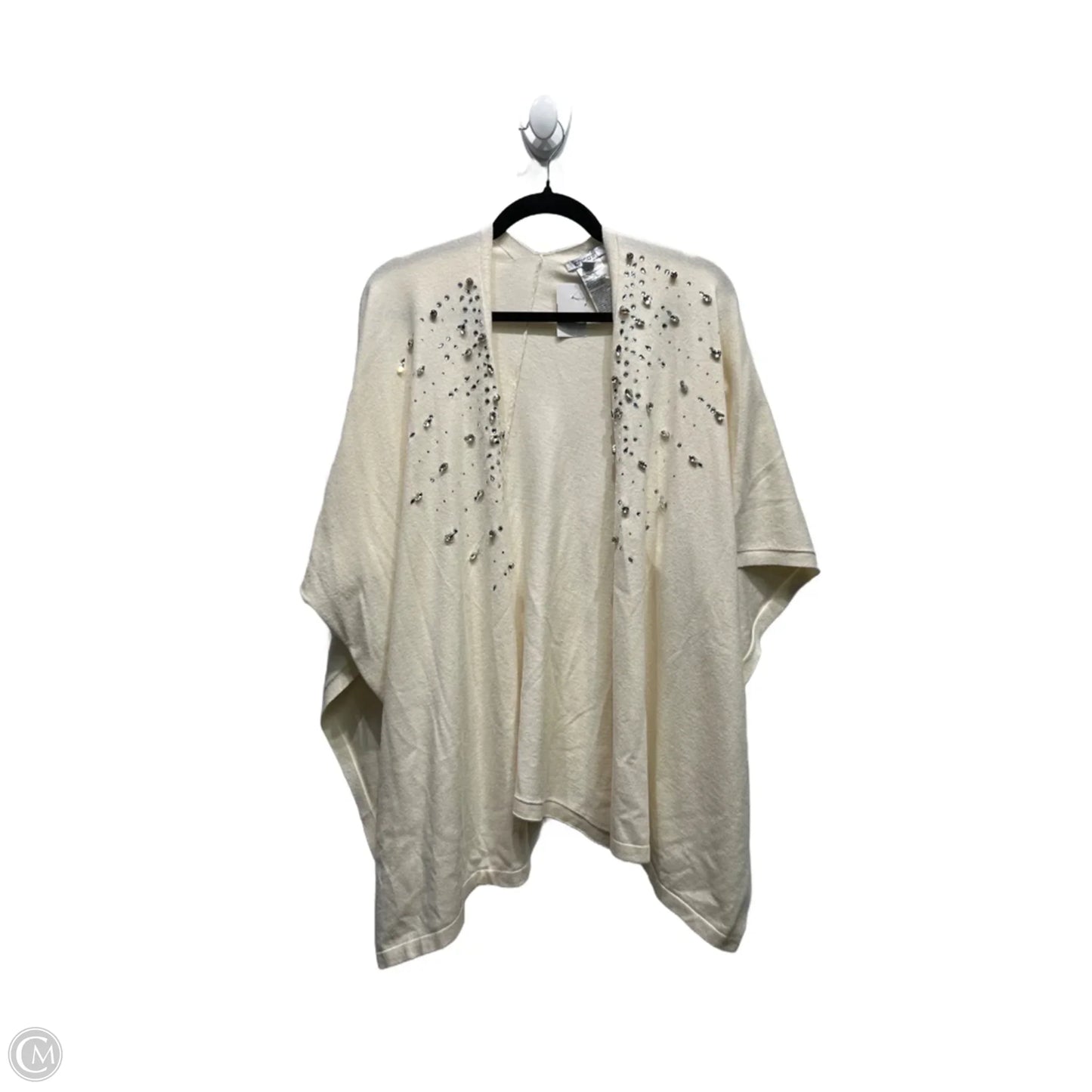 Shawl By Chicos In Cream & Silver, Size: Osfm