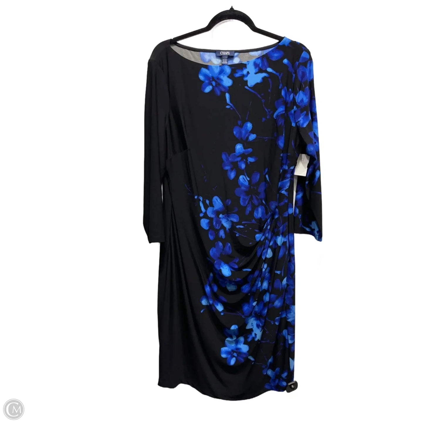 Dress Work By Chaps In Black & Blue, Size: Xl