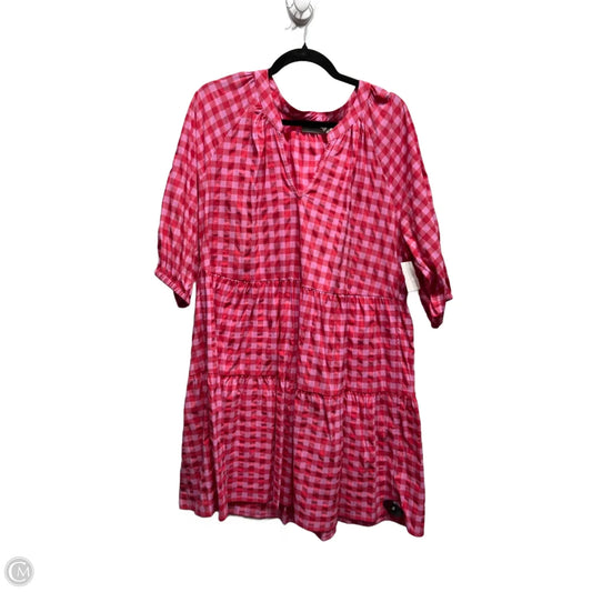 Dress Casual Short By Vineyard Vines In Pink & Red, Size: Xl