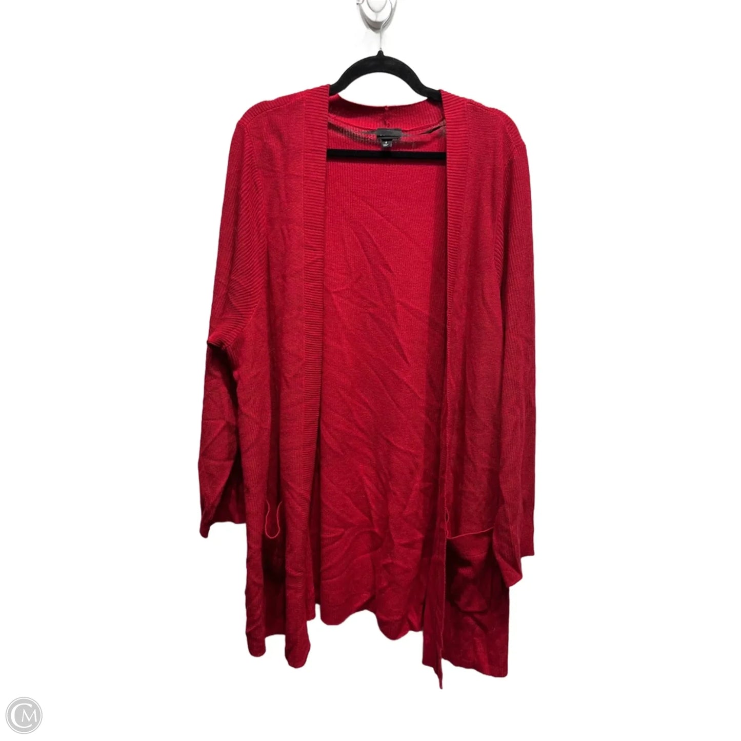 Sweater Cardigan By Torrid In Red, Size: 4x