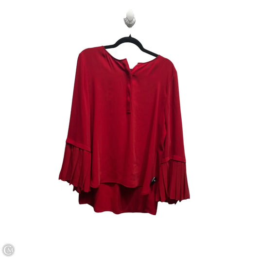 Top Long Sleeve By Chicos In Red, Size: L
