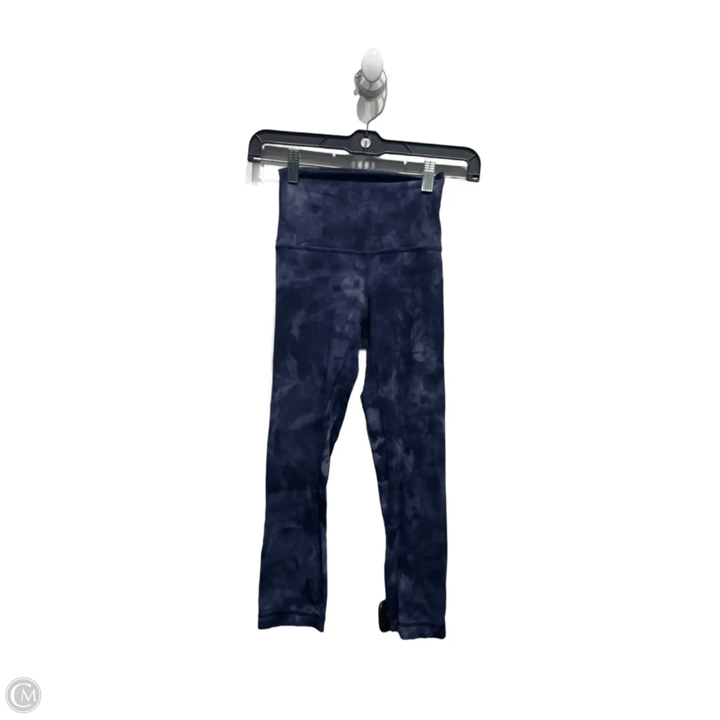 Athletic Capris By Lululemon In Blue & White, Size: 0