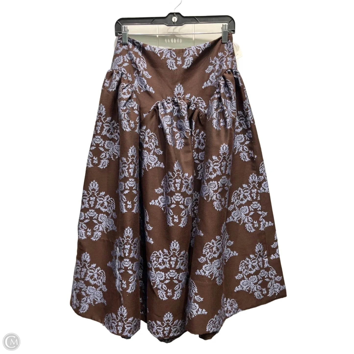 Skirt Maxi By Anthropologie In Blue & Brown, Size: 4