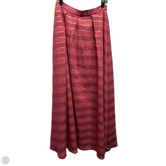 Skirt Maxi By Eva Franco In Gold & Red, Size: S